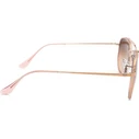 Ray Ban The Marshal II Unisex Γυαλιά Ηλίου με Ροζ Χρυσό Μεταλλικό Σκελετό και Καφέ Φακό RB3648M 9069/A5