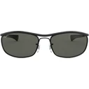 Ray Ban Olympian I Deluxe Ανδρικά Γυαλιά Ηλίου Μαύρος Μεταλλικός Σκελετός Πράσινος Φακός RB3119M 002/58