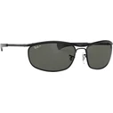 Ray Ban Olympian I Deluxe Ανδρικά Γυαλιά Ηλίου Μαύρος Μεταλλικός Σκελετός Πράσινος Φακός RB3119M 002/58