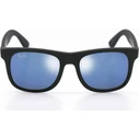 Ray Ban Παιδικά Γυαλιά Ηλίου Άθραυστα Τετράγωνα με Μπλε Καθρέφτη Φακό, 7-11 ετών - RJ9069S-702855-48