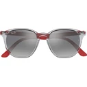 Ray Ban Άθραυστα Τετράγωνα Παιδικά Γυαλιά Ηλίου με Καθρέφτη Φακό Διάφανα