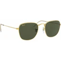 Ray Ban Frank Unisex Γυαλιά Ηλίου RB3857 919631 — Χρυσός Μεταλλικός Σκελετός, Πράσινος φακός G15, Μέγεθος 51/20/145