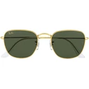 Ray Ban Frank Unisex Γυαλιά Ηλίου RB3857 919631 — Χρυσός Μεταλλικός Σκελετός, Πράσινος φακός G15, Μέγεθος 51/20/145