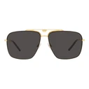 Dolce & Gabbana Ανδρικά Γυαλιά Ηλίου DG2264 02/87 - Χρυσός Μεταλλικός Σκελετός, Μαύροι/Γκρι Φακοί, 61/14/145