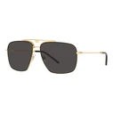 Dolce & Gabbana Ανδρικά Γυαλιά Ηλίου DG2264 02/87 - Χρυσός Μεταλλικός Σκελετός, Μαύροι/Γκρι Φακοί, 61/14/145