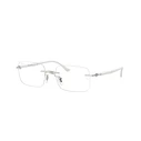 Ray Ban Μεταλλικός Σκελετός Γυαλιών Aviator σε Ασημί - RX8767-1228-51