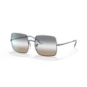 Ray Ban Square Γυναικεία Γυαλιά Ηλίου - Γκρι Μεταλλικό Σκελετό & Γκρι Ντεγκραντέ Φακό | RB1971 004/GH