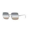 Ray Ban Square Γυναικεία Γυαλιά Ηλίου - Γκρι Μεταλλικό Σκελετό & Γκρι Ντεγκραντέ Φακό | RB1971 004/GH