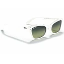 Ray Ban Lady Burbank Γυναικεία Γυαλιά Ηλίου RB2299 975/BH - Λευκό κοκκάλινο σκελετό, Πράσινοι ντεγκραντέ φακοί, Cat Eye (52/21/145)