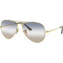 Ray Ban Aviator Metal II Unisex Sunglasses RB3689 001/GD 62mm - Gold Metal Frame, Blue Gradient Lenses