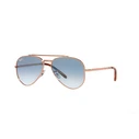 Ray Ban Aviator Unisex Γυαλιά Ηλίου RB3625 9202/3F 62mm Ροζ Χρυσό Μεταλλικό Σκελετό με Γαλάζιο Ντεγκραντέ Φακό
