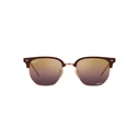 Ray Ban New Clubmaster Unisex Sunglasses RB4416 6654G9 – Burgundy frame, Red/Pink Polarized lenses, Size 53/20/145