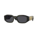 Versace Unisex Γυαλιά Ηλίου με Μαύρο Κοκκάλινο Σκελετό και Γκρι Φακό VE4361 9787