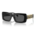 Versace Women's Sunglasses VE4444U GB1/87 — Black Acetate Frame, Grey Lenses (54/18/140 mm)