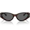 Versace Women's Sunglasses VE4454-542987 — Brown Tortoise Acetate Frame with Grey Lenses (55/18/140 mm)