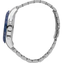 Maserati Ανδρικό Ρολόι 45mm Χρονογράφος R8871612039 Ασημί Μεταλλικό Μπρασελέ Μπλε Καντράν