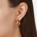 Chiara Ferragni Women's Hoop Earrings Gold-Plated J19AXP11 (2.7 cm)