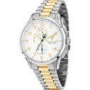 Maserati Ανδρικό Ρολόι 42mm Χρονογράφος Μπαταρίας με Χρυσό Μεταλλικό Μπρασελέ R8873624003