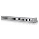 Ubiquiti UACC-Rack-Panel-Patch-Blank-24 – 24-Port Keystone Cat6 Patch Panel, 1U 19" Black