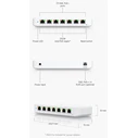 Ubiquiti UniFi USW‑Ultra‑210W 8‑Port Gigabit PoE++ 202W Unmanaged Switch