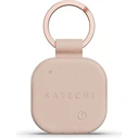 Satechi FindAll Keychain (Desert Rose) - Vegan Leather Keychain Tracker (Apple Find My compatible)