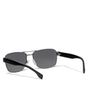 HUGO BOSS BLACK Men's Sunglasses BOSS 1441/S 807 - 60/16/150 mm - Matte Black Metal Frame - Grey Polarized Category 3 Lenses