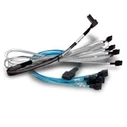 Broadcom Εσωτερικό καλώδιο Slim SAS SFF-8654 (M) σε Mini SAS HD SFF-8643 (M) 1 m