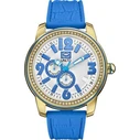 MARC ECKO E13544G5 Women's/Unisex Watch 44 mm with Blue Silicone Strap