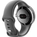 Google Pixel Watch γυαλιστερό ασημί ανοξείδωτο 41mm με Charcoal Active band