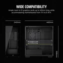 Corsair 3500X LXR Black CC-9011324-WW Midi Tower PC Case (no PSU)