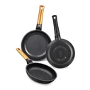BRA Frying Pan Forged Aluminum 20 cm Black Orange