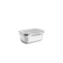 Ibili Lunch Box Silver Stainless Steel Rectangular 800 ml