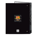 Safta F.C. Barcelona Folio Cardboard 4 Rings Binder Black