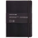 Miquelrius LEATHER1839 Σημειωματάριο 152x210 mm, τετραγωνισμένο 5 mm, 300 φύλλα, Μαύρο