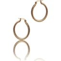 Time Force Hoop Earrings Stainless Steel Gold-Plated TS5147PR