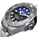 Bobroff Ανδρικό Ρολόι 44mm Αυτόματο με Ασημί Μεταλλικό Μπρασελέ BOBF003AC