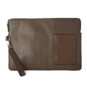 ZARA Unisex Brown Leather Toiletry Bag 38x26cm (Z2MCOMP)