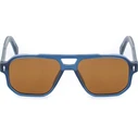 Bobroff Ανδρικά Γυαλιά Ηλίου με Μπλε Κοκκάλινο Σκελετό και Καφέ Φακό