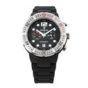Kronos Ανδρικό Ρολόι 44mm Μπαταρίας με Μαύρο Καουτσούκ Λουράκι K789.5B.19