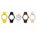 YOT Unisex Quartz Analog Watch 41.5 mm with Interchangeable Multicolored Rubber Straps