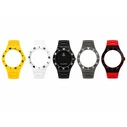 YOT Unisex Watch CP40162-SP04 — 41.5 mm, Analog Quartz, Transparent Case, 5 Interchangeable Straps