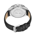 Timberland Men's Quartz Watch 46mm Chronograph Black Leather Strap TDWGF2201001