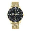Radiant Men's 45mm Quartz Gold Metal Bracelet Watch RA617704