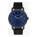 Radiant Men's 44mm Quartz Battery Watch with Black Leather Strap RA656701