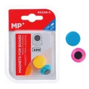 MP σετ μαγνήτες PA348-1, στρογγυλοί, 30mm, χρωματιστοί, 4τμχ