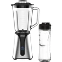 JOCCA Glass Blender with Crystal Jar and Bottle Stainless Steel 350W