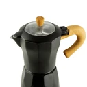 JOCCA Electric Italian Coffee Maker Nature Line Black