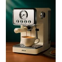 JOCCA Retro Espresso Coffee Machine 15 Bars with Removable Deposit 1.7L Creme