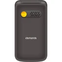 AIWA Τηλέφωνο Κινητό Αναδιπλούμενο Slim BT Clamshell 4G Διπλής SIM Μαύρο
