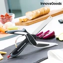 InnovaGoods Μαχαίρι Ψαλίδι με Μίνι Ενσωματωμένη Σανίδα Κοπής Scible